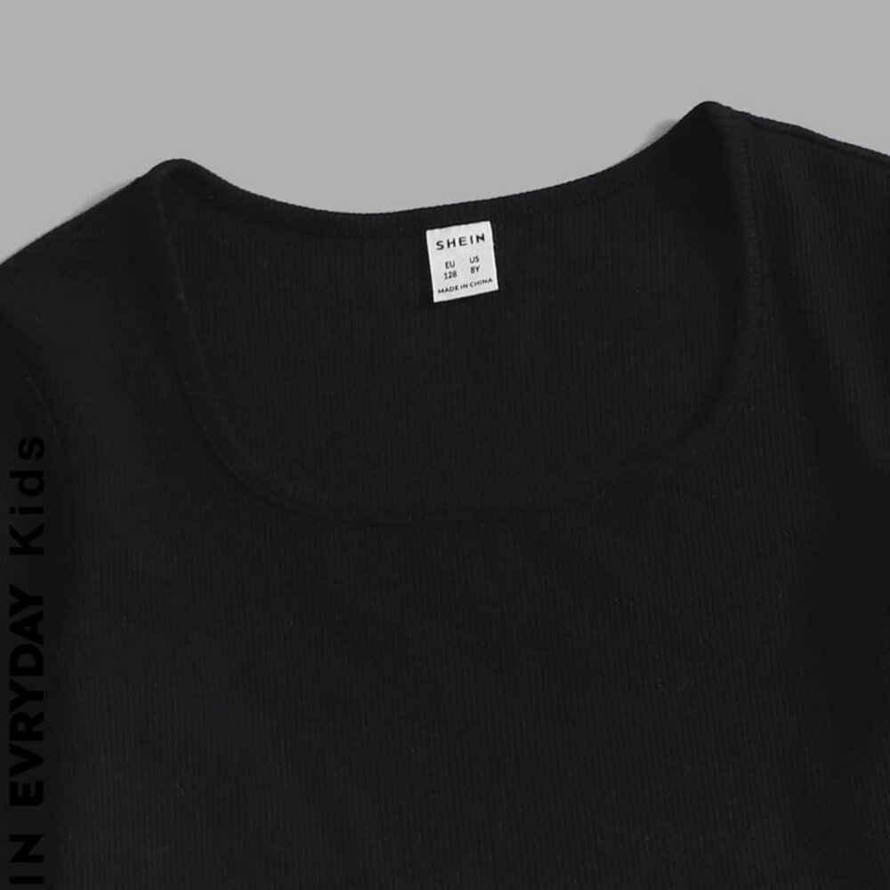 NEW! NWOT 3 SHEIN RIBBED TOPS GIRLS 8Y NWOT - Picture 3 of 9